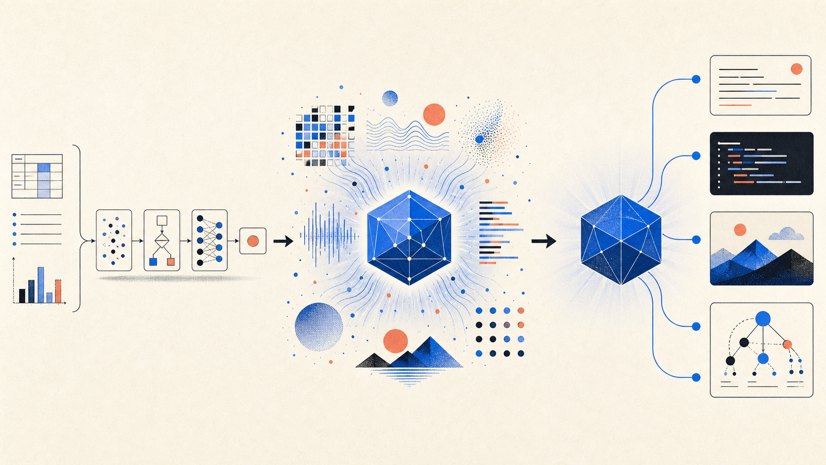 Conceptual diagram explaining AI → GenAI: The Real Shift