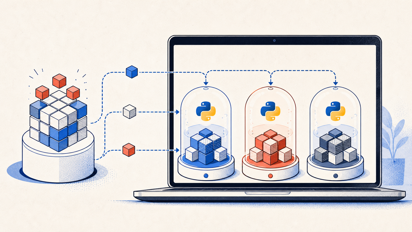 Conceptual diagram explaining Python Virtual Environment Setup Guides